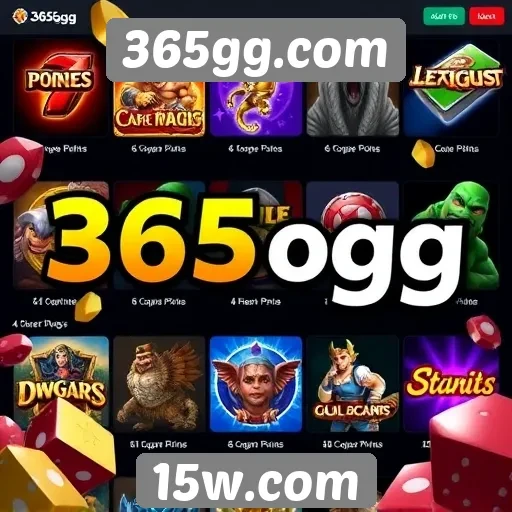 Diversidade de jogos oferecidos no 365gg.com