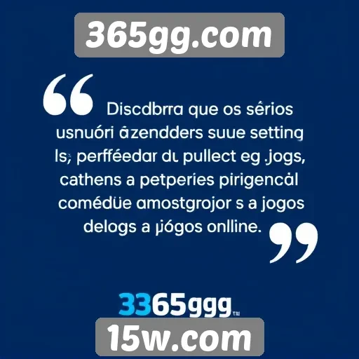 Feedback de usuários sobre a experiência no 365gg